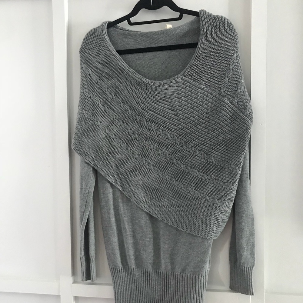 Off the shoulder sweater dress